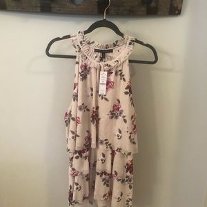 White House Black Market Floral Top